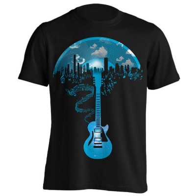 تیشرت گرافیکی طرح Rock to the world