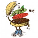 تیشرت طرح Burger Greeting