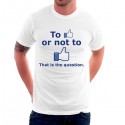 تیشرت گرافیکی طرح To like or not to like