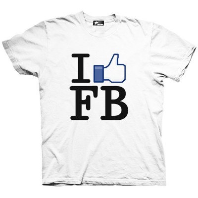 تیشرت گرافیکی طرح I like Facebook