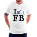 تیشرت گرافیکی طرح I like Facebook