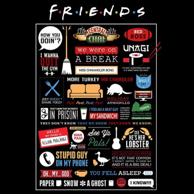 تیشرت طرح سریال Friends