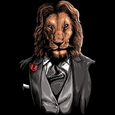 تی‌شرت طرح This lion is gentle