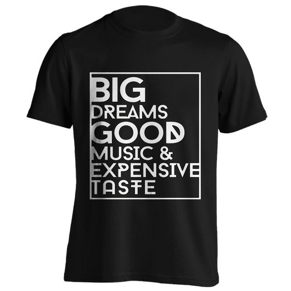 تی‌شرت BIG DREAMS GOOD MUSIC