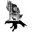 تی‌شرت طرح EAGLE AND DEER