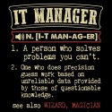 تی‌شرت IT Manager Funny Dictionary Term