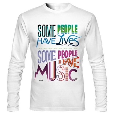 تی‌شرت آستین بلند طرح Some People Have Music