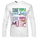 تی‌شرت آستین بلند طرح Some People Have Music