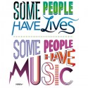تی‌شرت آستین بلند طرح Some People Have Music
