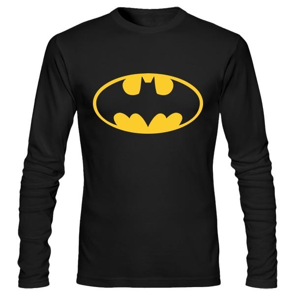 تی‌شرت آستین بلند طرح Batman Glow In The Dark
