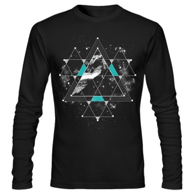 تی‌شرت آستین بلند طرح Time & Space