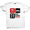 تیشرت گرافیکی طرح Eat Sleep Poker