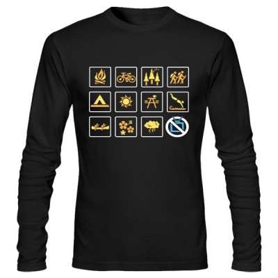 تی‌شرت آستین بلند طرح Nature