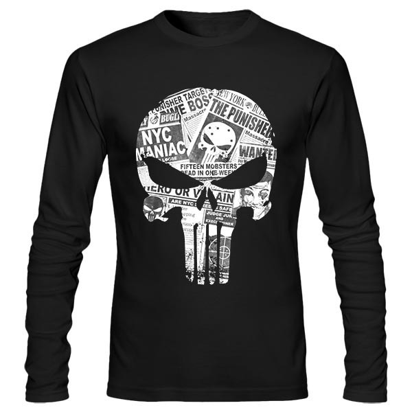 تی‌شرت آستین بلند طرح Hero or Villain