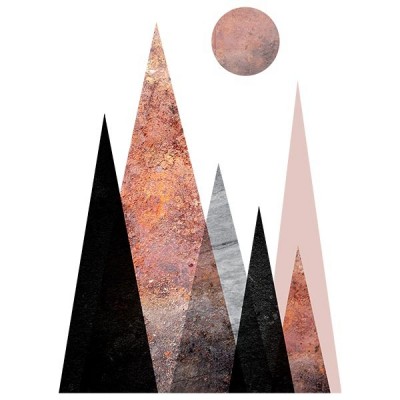 تی‌شرت آستین بلند رگلان طرح Nordic Mountain Scene