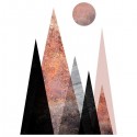 تی‌شرت آستین بلند رگلان طرح Nordic Mountain Scene