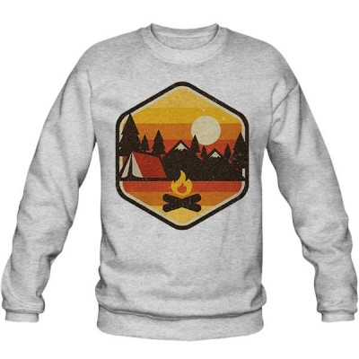 سویشرت ملانژ طرح RETRO CAMPING