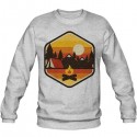سویشرت ملانژ طرح RETRO CAMPING