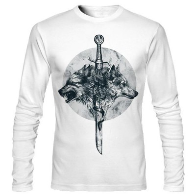 تی‌شرت آستین بلند طرح Dire Wolf