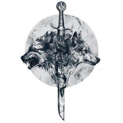 تی‌شرت آستین بلند طرح Dire Wolf