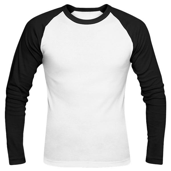 تی‌شرت آستین بلند رگلان بدون چاپ