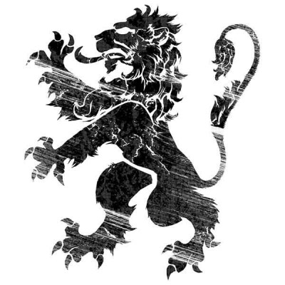 تی‌شرت آستین بلند رگلان طرح Black Lion Rampant