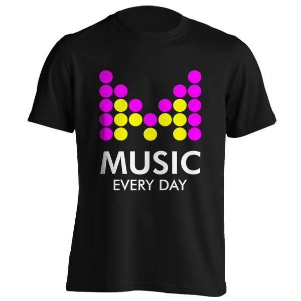 تی‌شرت طرح Music Every Day