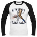 تی‌شرت آستین بلند رگلان طرح New York Baseball
