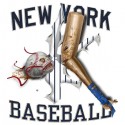 تی‌شرت آستین بلند رگلان طرح New York Baseball