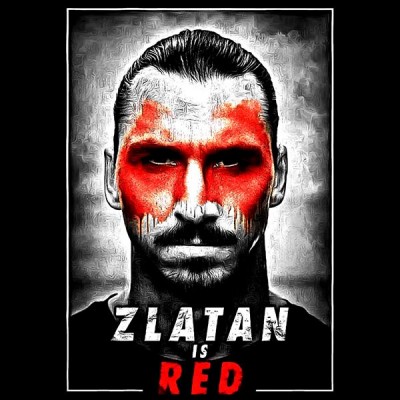 تی‌شرت طرح Zlatan is Red