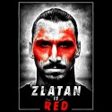 تی‌شرت طرح Zlatan is Red