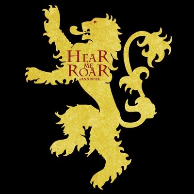 تی‌شرت طرح Lannister Hear Me Roar