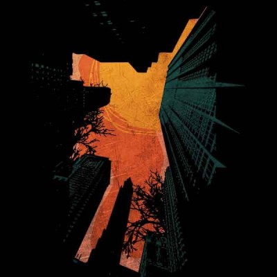 تی‌شرت طرح City Sunset