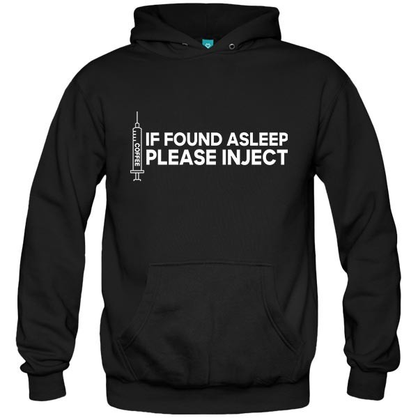 سویشرت هودی طرح قهوه PLEASE INJECT COFFEE