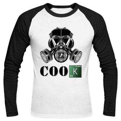 تی‌شرت آستین بلند رگلان طرح Cook Hemistry