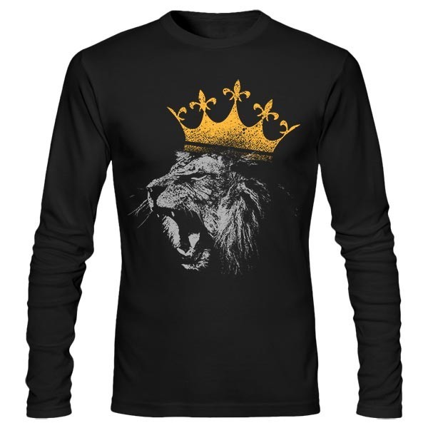 تی‌شرت آستین بلند طرح king of the jungle lion
