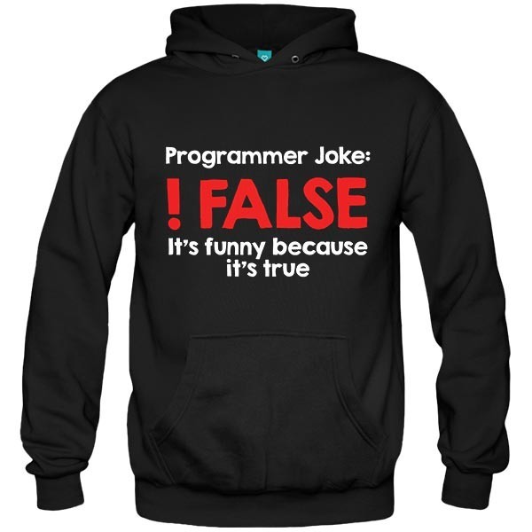 سویشرت هودی طرح Programmer Joke !False