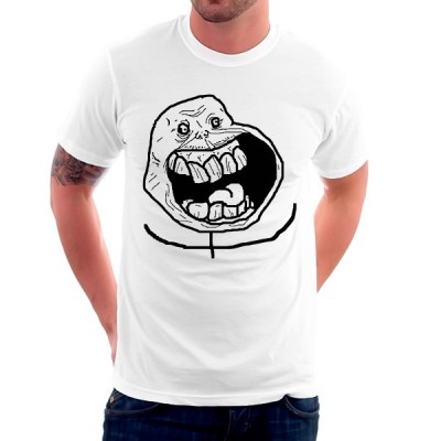 تیشرت ترول طرح Forever Alone Happy
