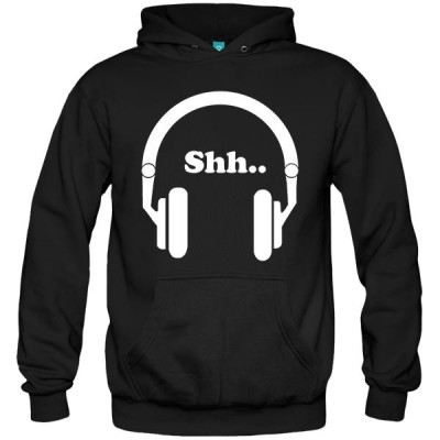 سویشرت هودی طرح Headphones and music