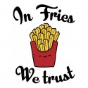 تیشرت آستین بلند رگلان طرح In Fries We Trust