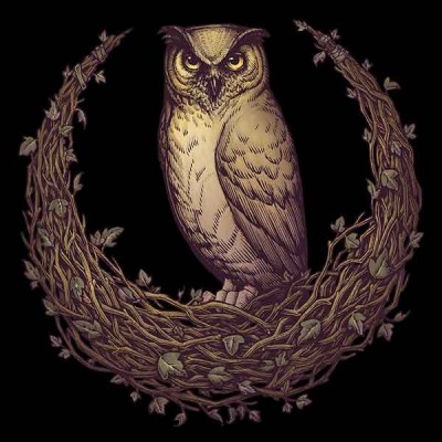 تیشرت طرح Owl Moon