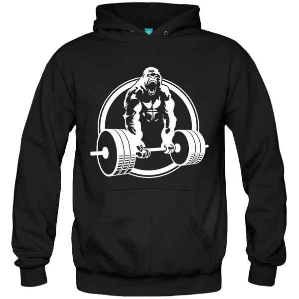 سویشرت هودی طرح Gorilla Lifting Exercise