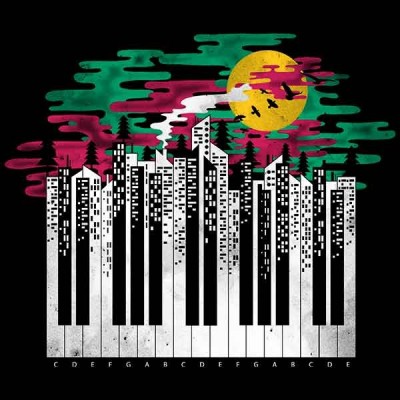 سویشرت هودی طرح Piano city