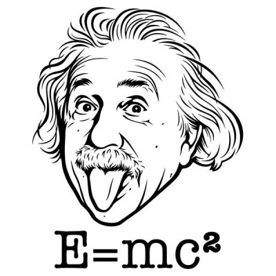 تیشرت طرح E equals MC2 Genius