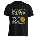 تیشرت طرح Music Is My Drug