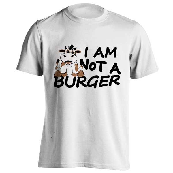 تیشرت طرح I am not a BURGER