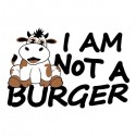 تیشرت طرح I am not a BURGER