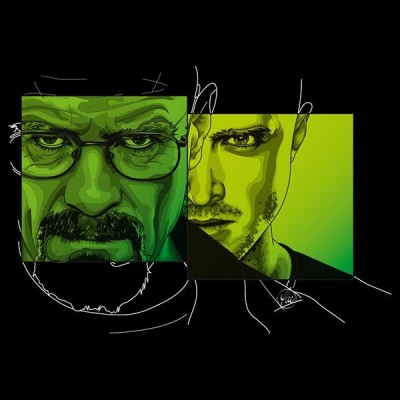 تیشرت طرح Br-eaking Ba-d