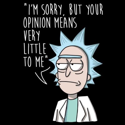 تیشرت طرح Rick opinion