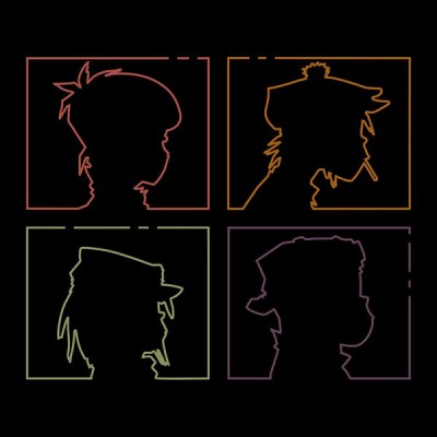 تیشرت طرح Gorillaz demon days Line Art